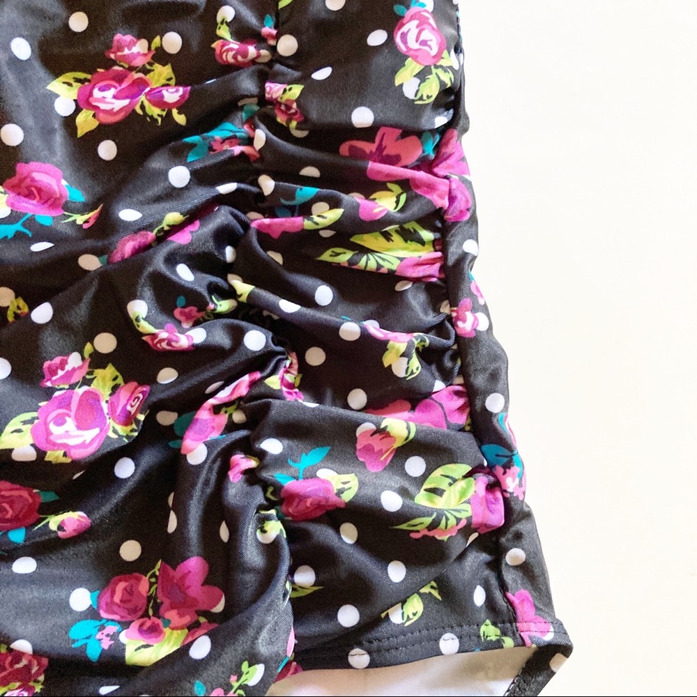 NWOT Black floral high waisted bikini 4XL - Picture 9 of 11